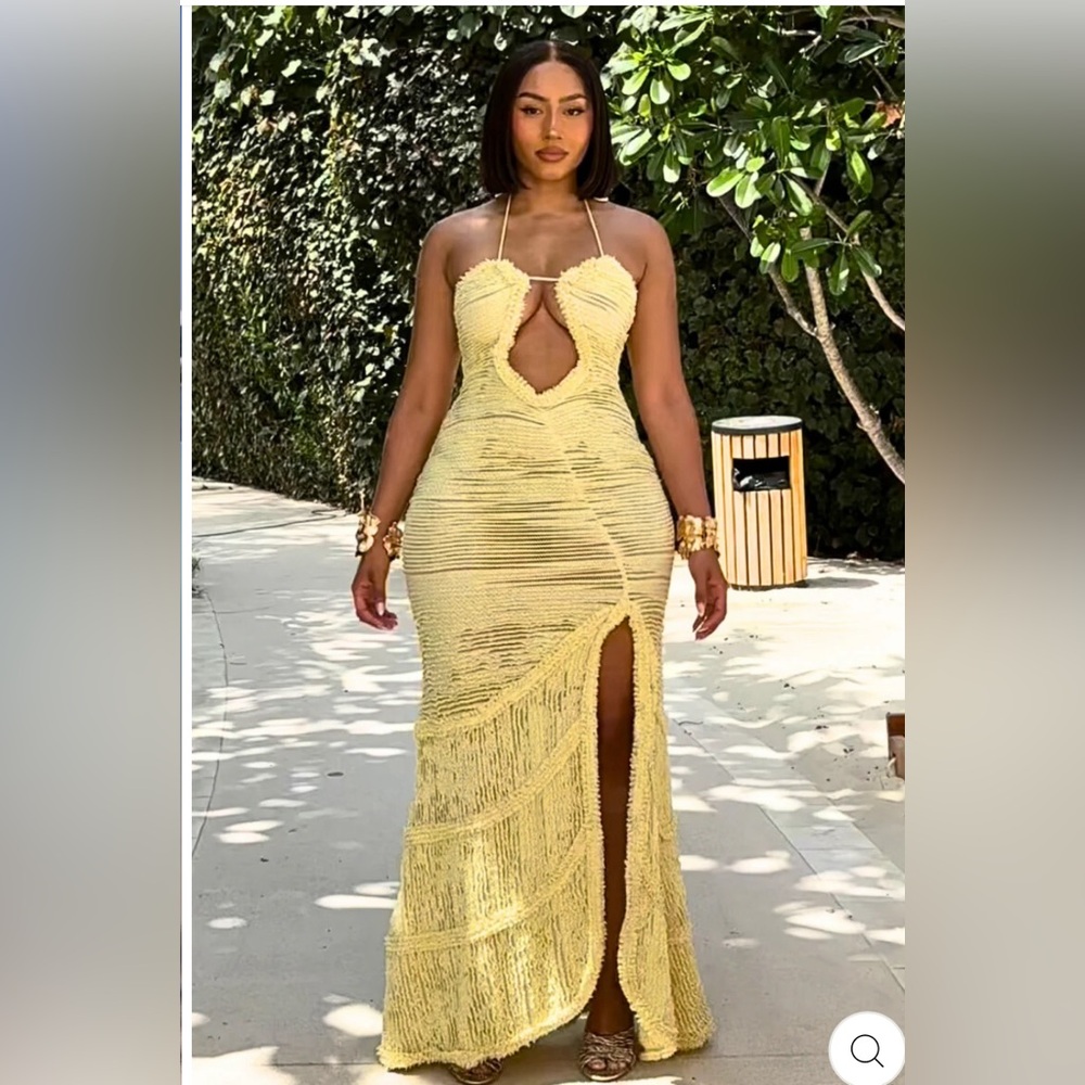 Paco yellow dress